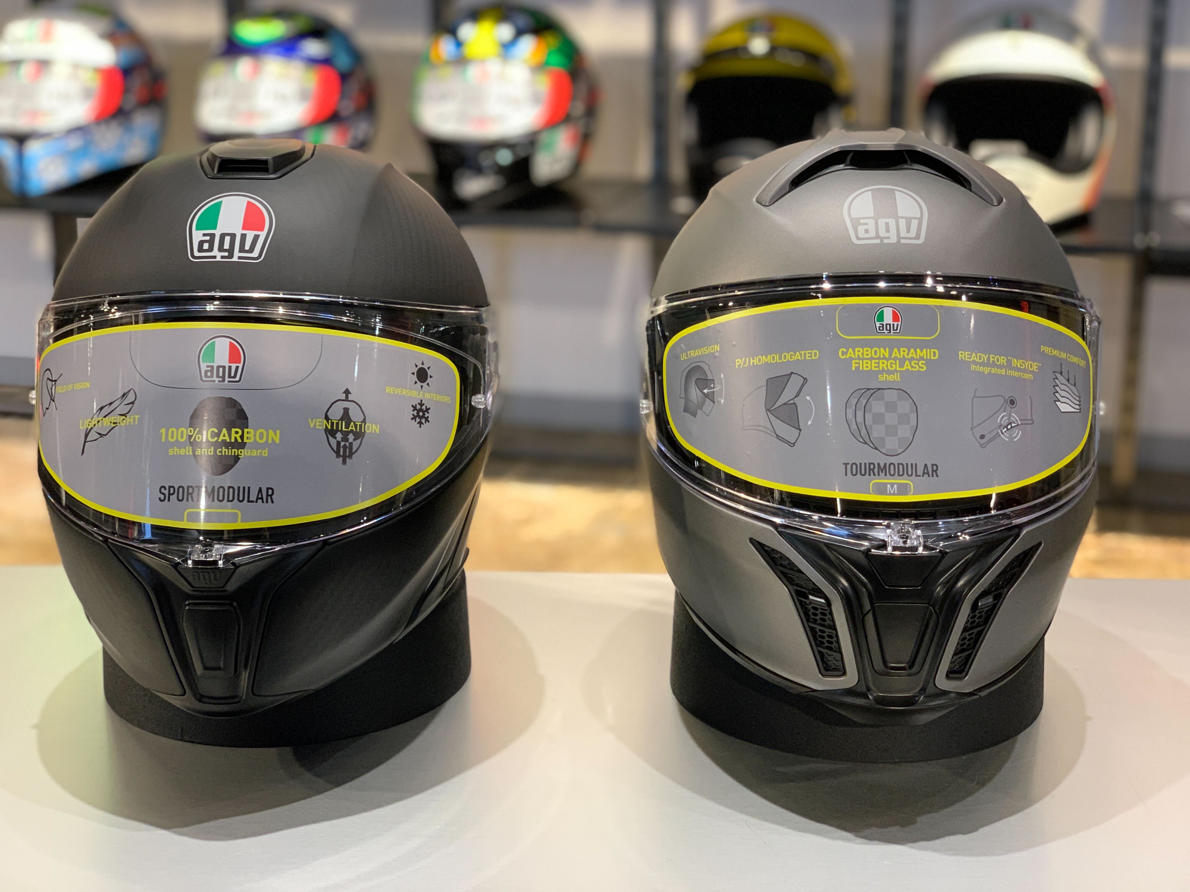 美品】AGV Tourmodular ヘルメット M マットグレー　シールド2枚 AGV新作システムヘルメット、”TOURMODULAR”が入荷致しました！